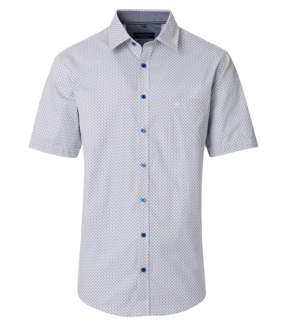 Freizeithemd Kurzarm Print Comfort Fit