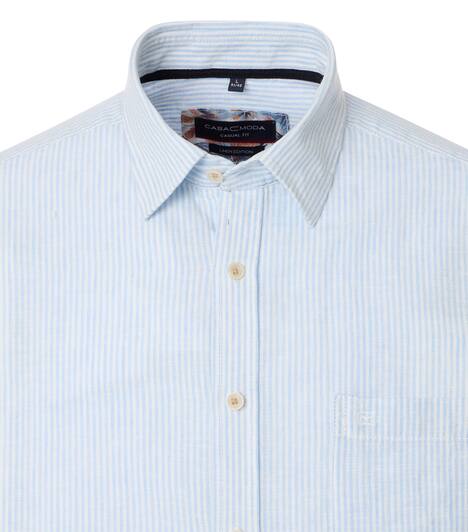 Leinenhemd gestreift Casual Fit