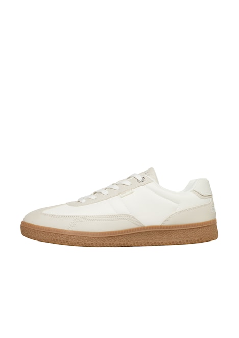 Schnür-Sneaker in Leder-Optik