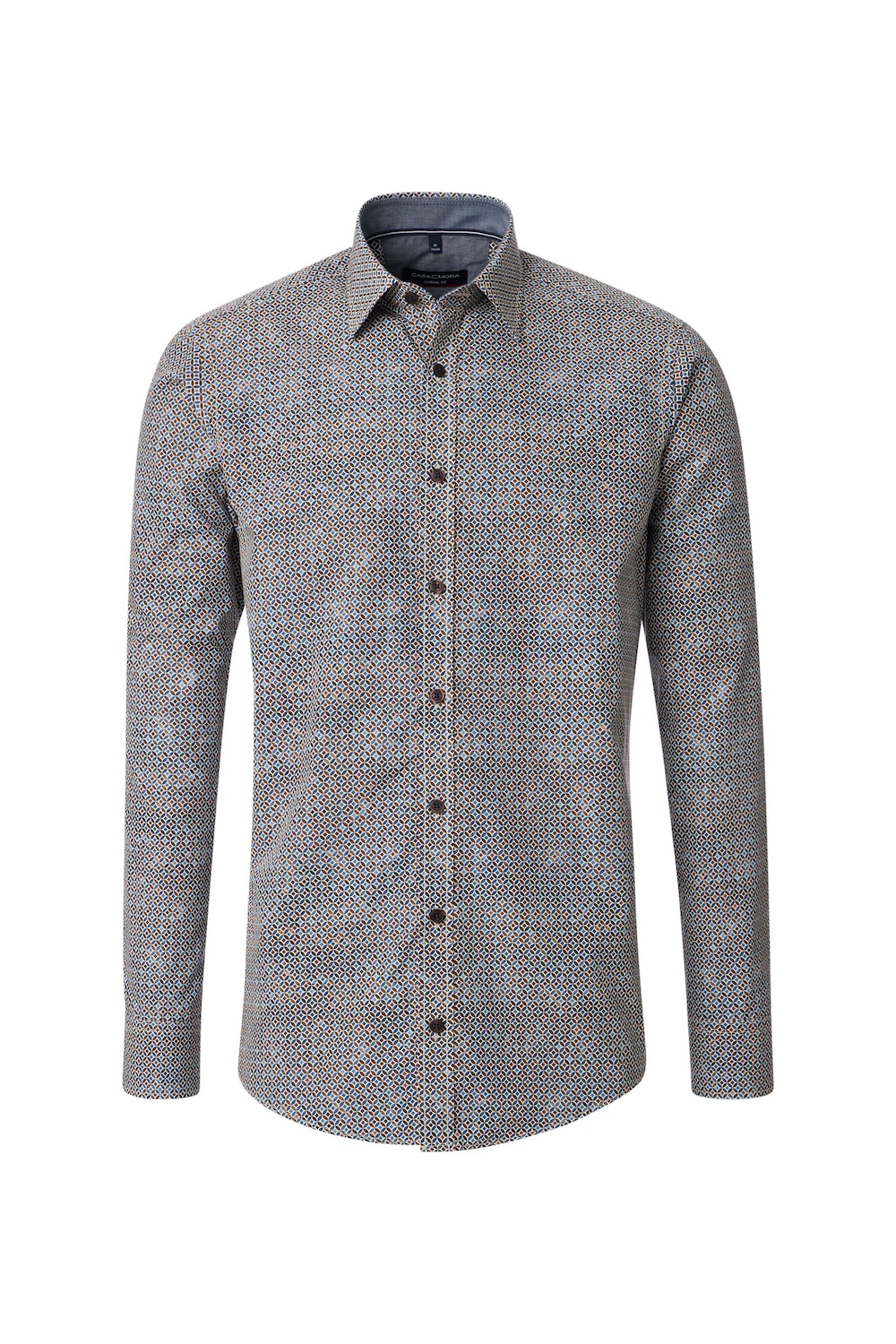 Freizeithemd Langarm Print Casual Fit