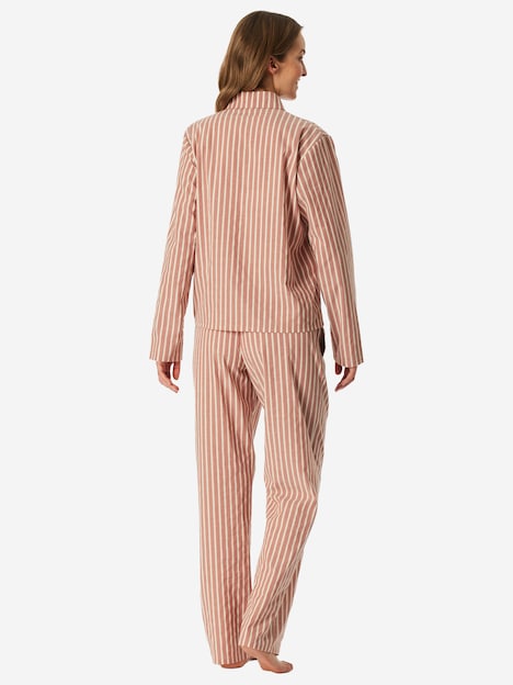 Schiesser Damen Pyjama Selected Premium terracotta