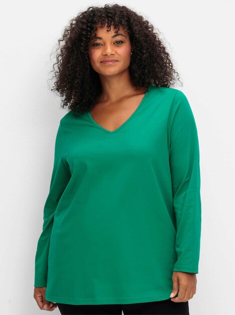 Langarmshirt Langarm Uni