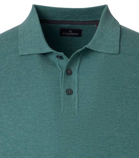 Polo-Shirt Langarm uni