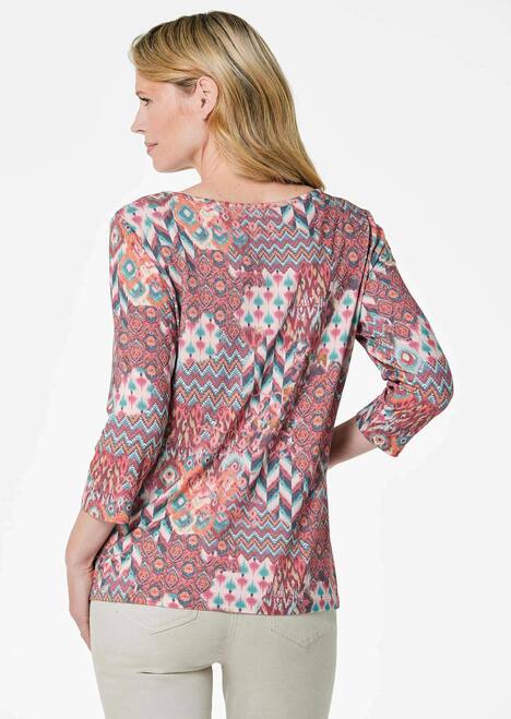 Edles Printshirt mit Allover-Druck