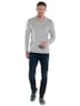 engbers Herren Pullover aus italienischem Garn , Silbergrau