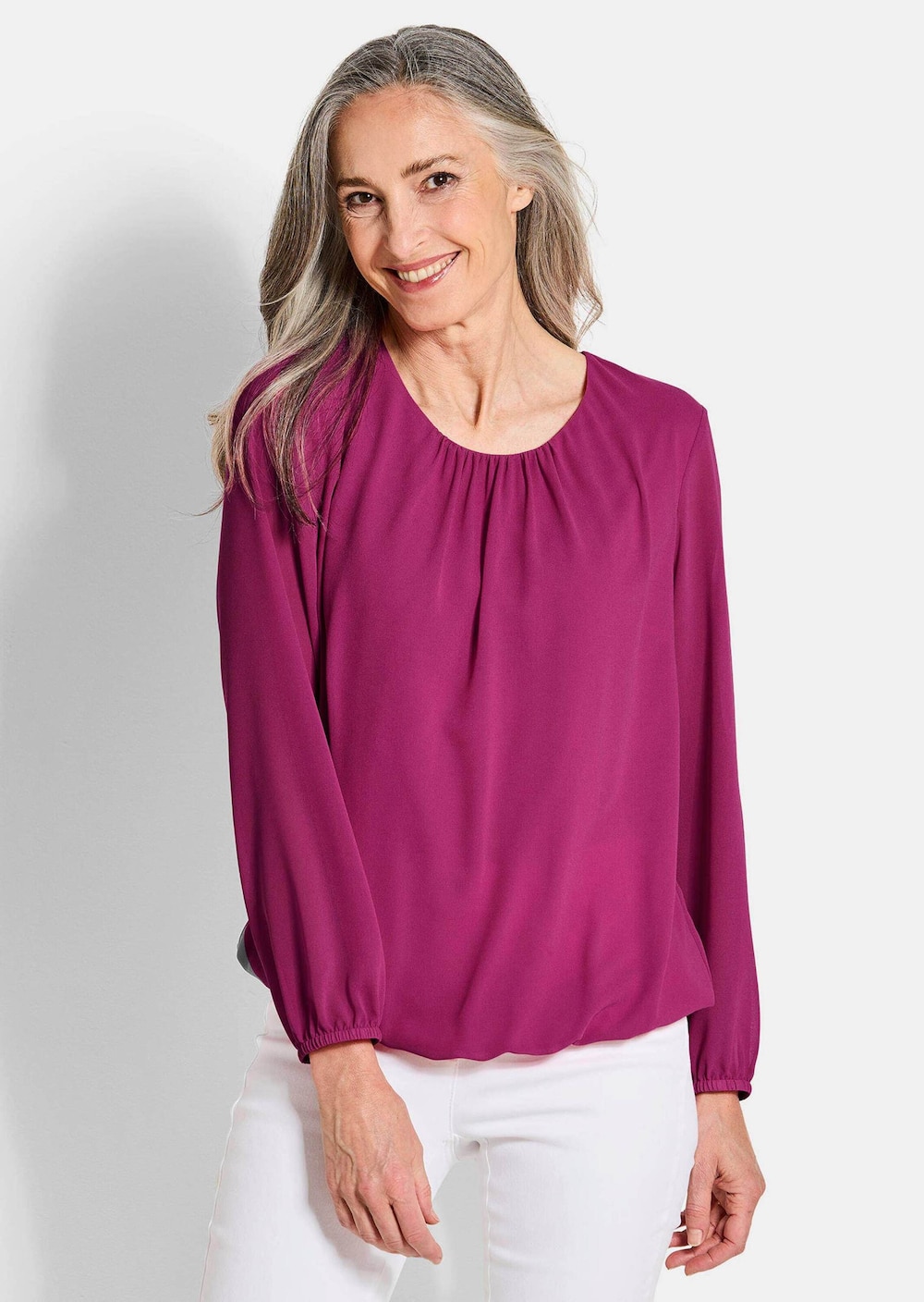 Elegante Bluse aus Chiffon