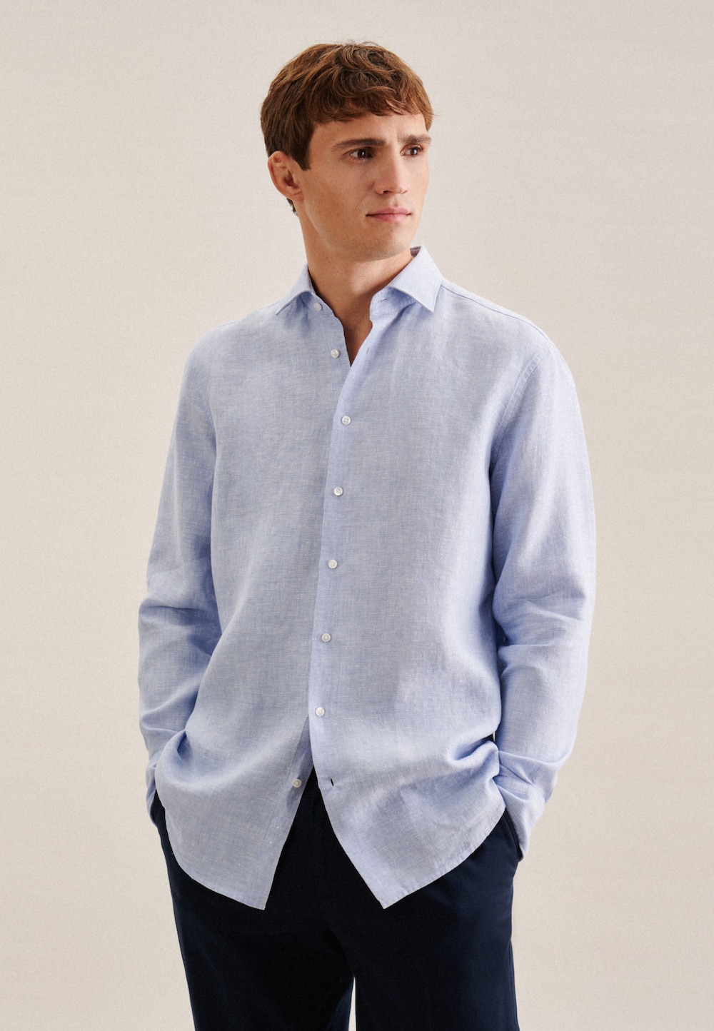 Herren Business Hemd - Uni