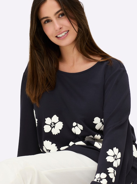 Sweatshirt Langarm Ohne Kragen