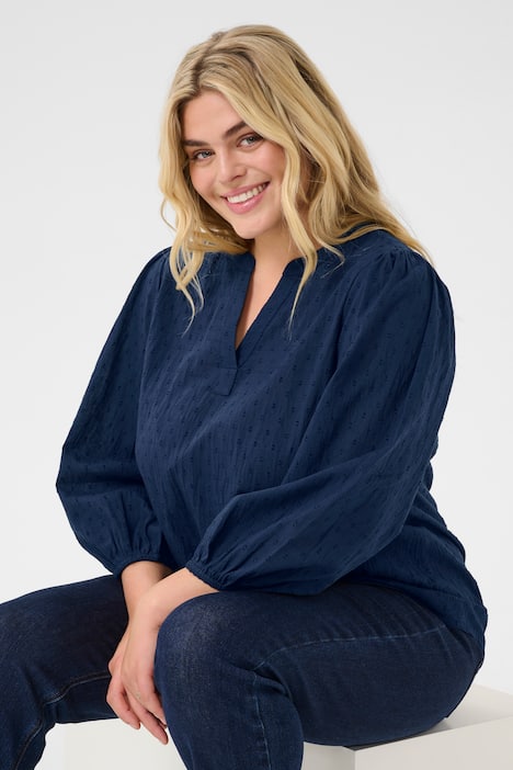 Langarm-Bluse Regular fit