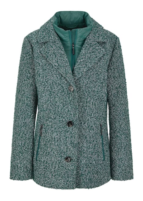 GOLDNER Jas Jack in 2-in-1-look met gewatteerde inzet