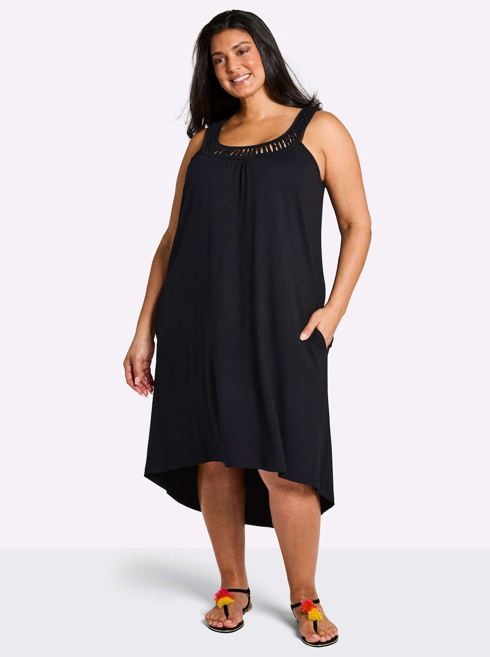 Jersey-Kleid Ärmellos