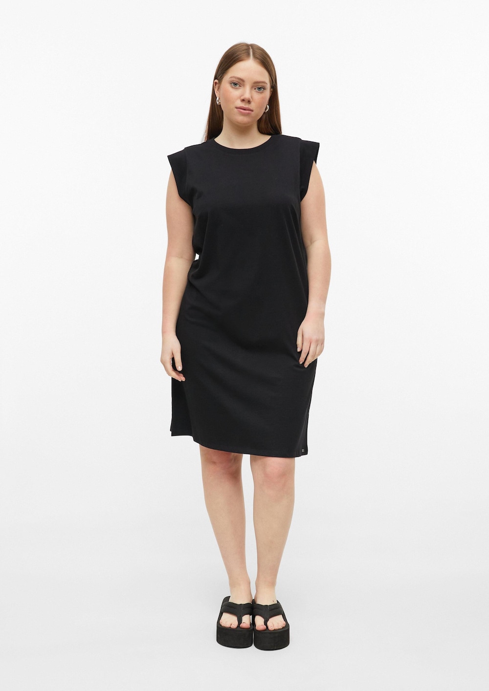 Knielanges Jerseykleid