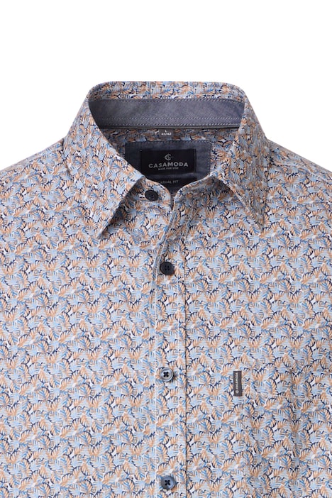 Freizeithemd Langarm Print Casual Fit