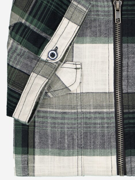 Herren Hemd kariert , Gruen