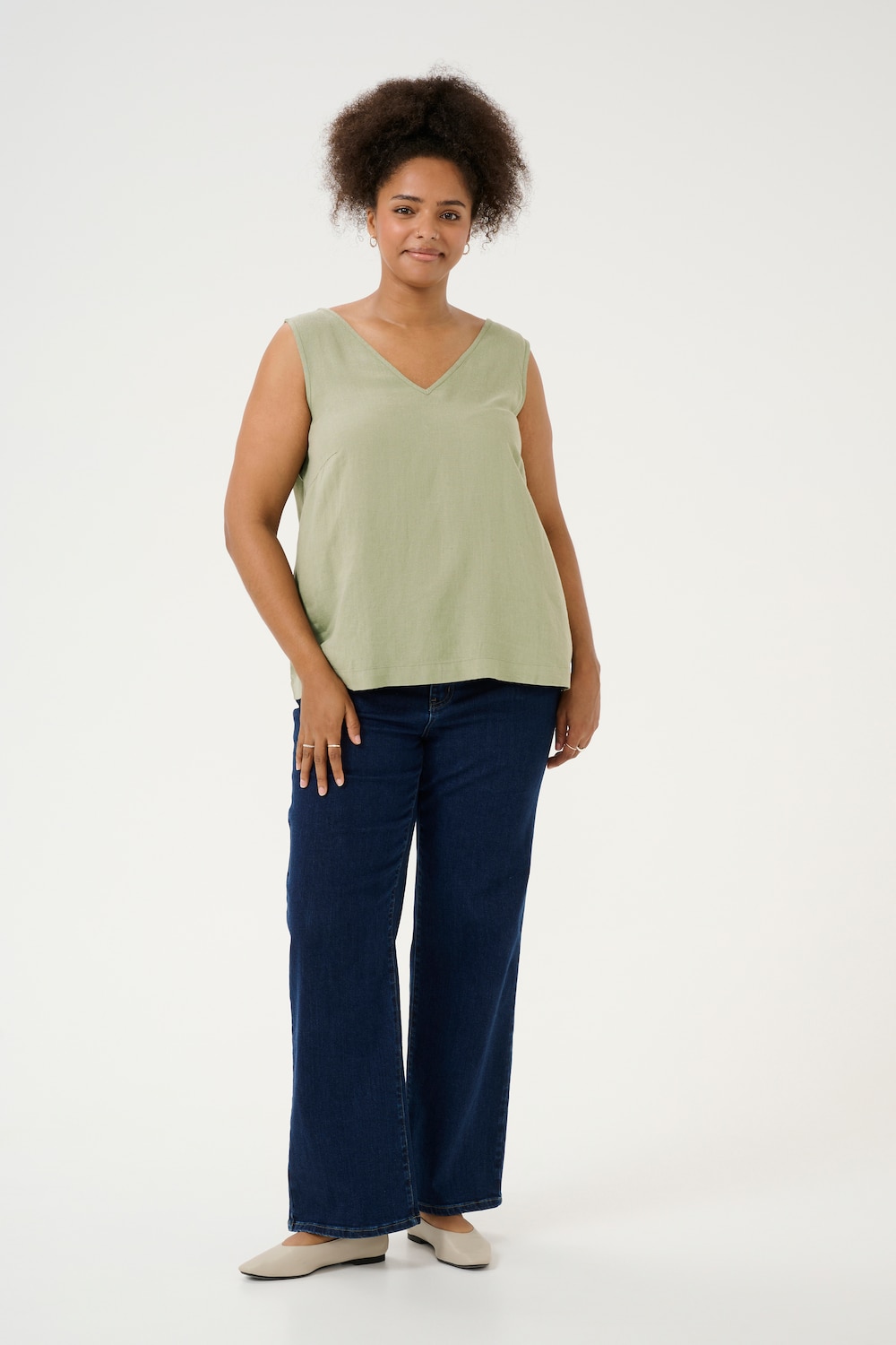 Ärmellose Bluse Regular fit