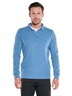 Herren Poloshirt langarm , Mittelblau