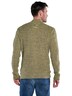 Herren Pullover mit Troyerkragen , Sonnenorange