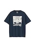 Baumwoll-T-Shirt mit Frontprint