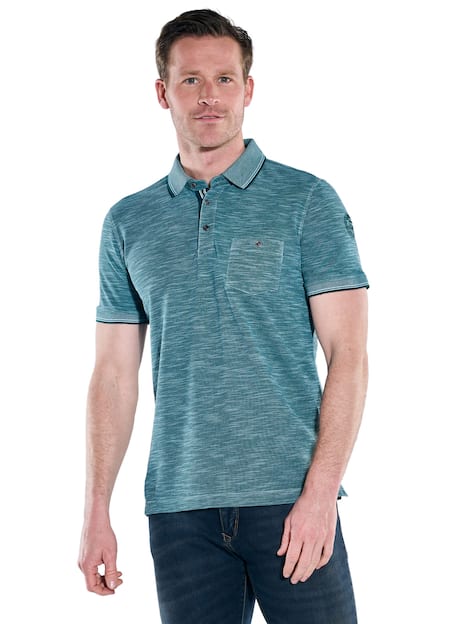 engbers Herren Poloshirt , Petrolblau