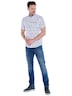 Herren Hemd kurzarm , Brilliantblau