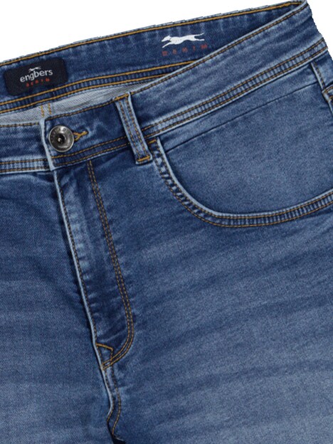 Herren Bermuda regular , Mittelblau