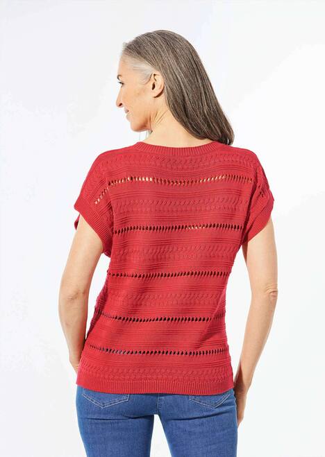 Stricktop mit U-Boot-Ausschnitt