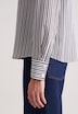Damen Ausgestellte Bluse - Gestreift