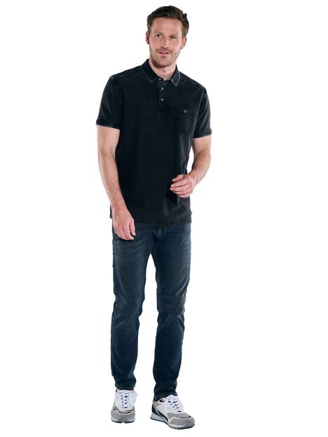 engbers Herren Polo-Shirt regular , Schwarz