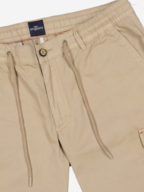 Herren Bermuda mit Tunnelzug , Hellbraun
