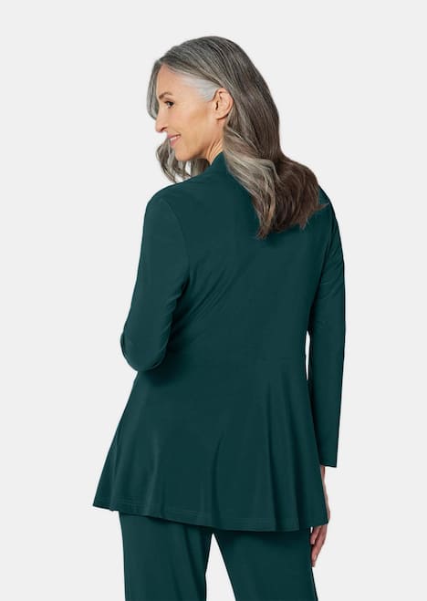 Leichte Shirtjacke lila mit Stretch
