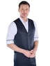 Herren Anzug-Weste aus flexiblem Warenmaterial , Saphirblau
