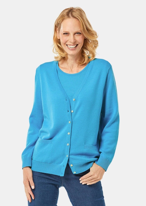Strick-Twinset aus Merino-Schurwolle