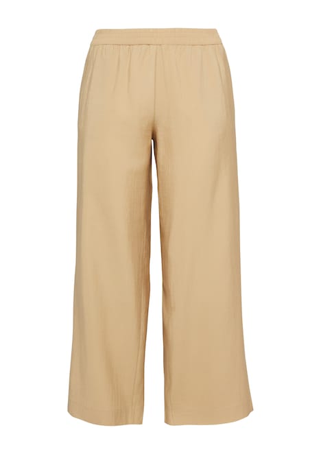 Leichte Wide Leg Hose mit Elastikbund