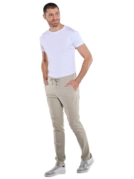 engbers Herren Chino regular , Elfenbein