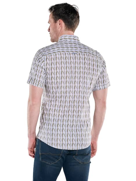 engbers Herren Hemd gemustert , Khaki