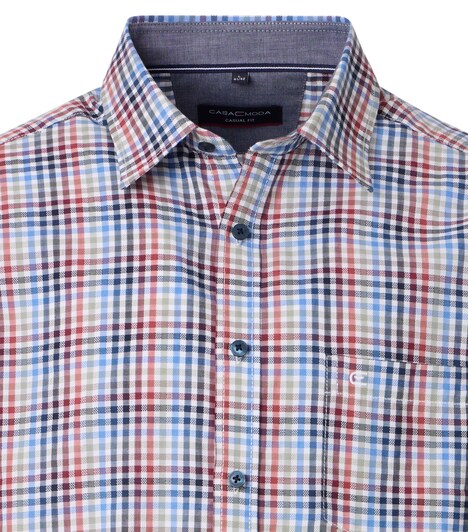 Freizeithemd Kurzarm kariert Casual Fit