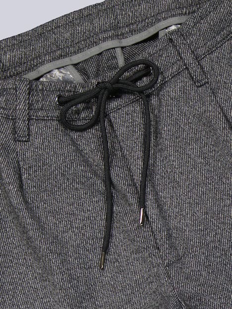 engbers Herren Chino mit Tunnelzug , Anthrazit