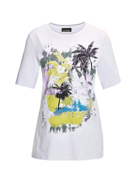 Druckshirt aus pflegeleichtem Baumwoll-Jersey