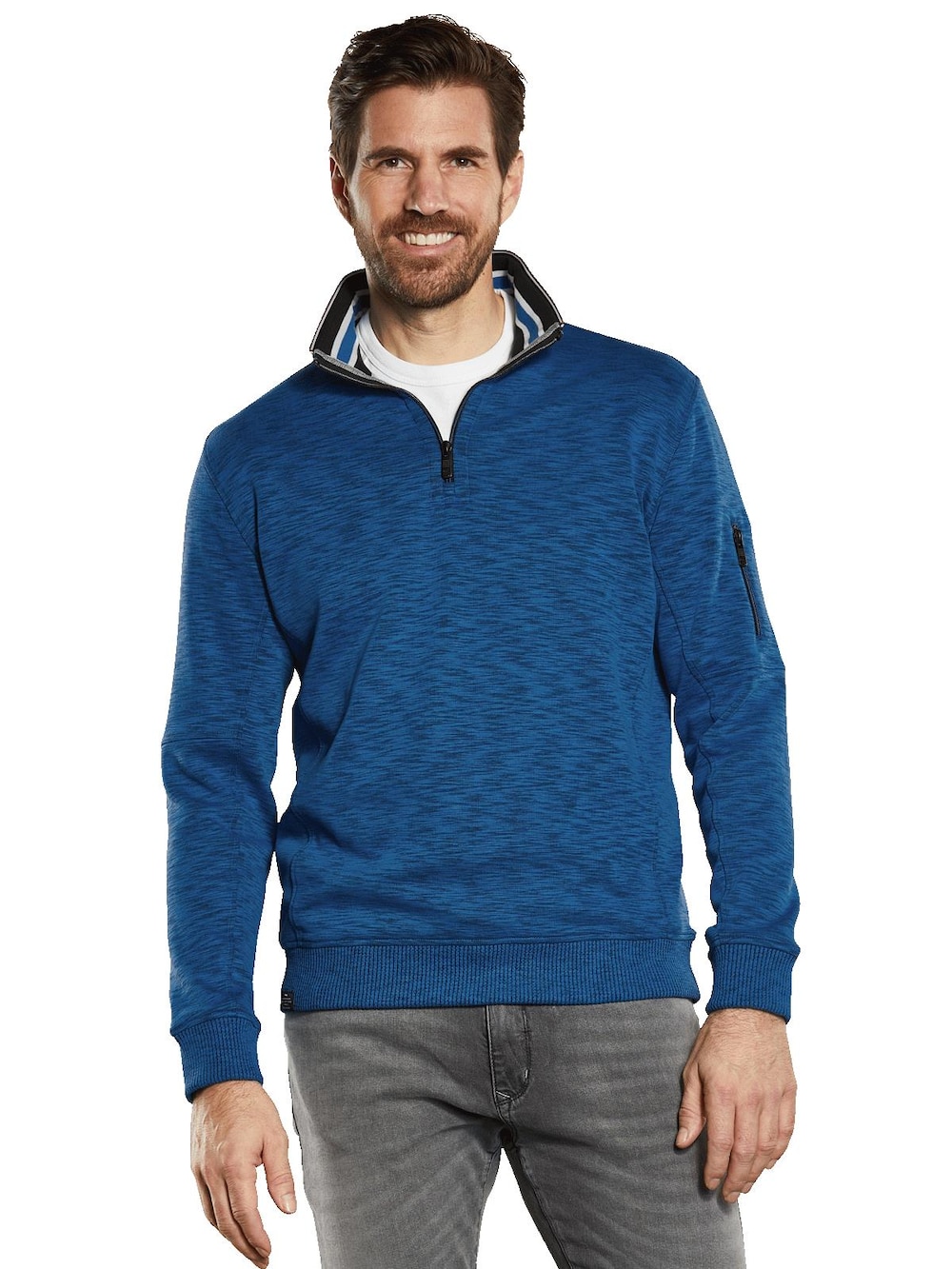 Sweatshirt mit Stehkragen