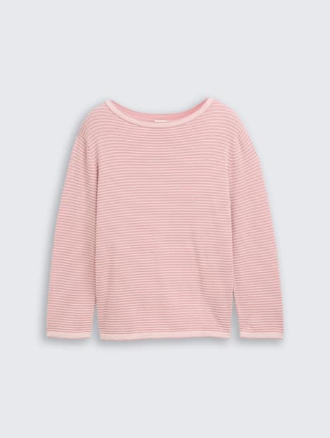 Strickpullover mit U-Boot-Ausschnitt