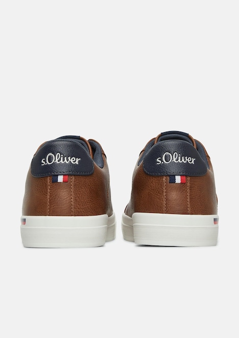 Sneaker in Leder-Optik