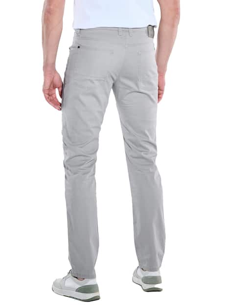 engbers Herren 5-Pocket-Hose regular , Silbergrau