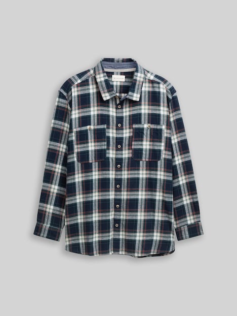 Comfort Fit Flanell-Hemd mit Karomuster