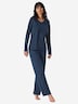 Schiesser Damen Schlafanzug Casual Essentials deepblue