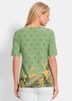 Viscose shirt met bloemen- en bladerenprint