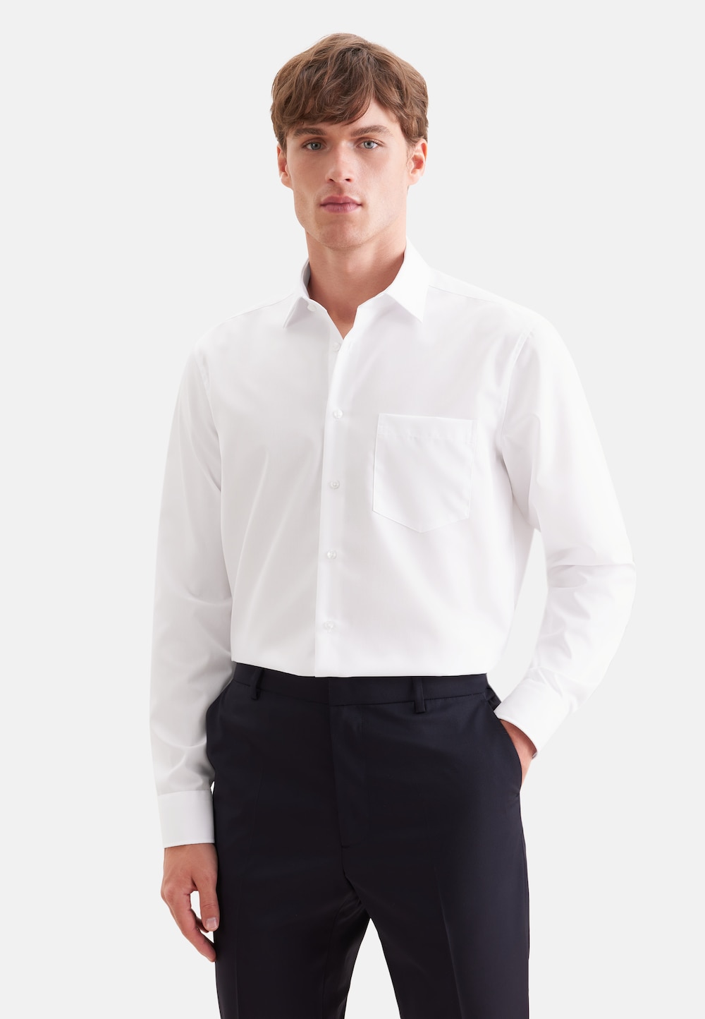 Herren Business Hemd - Uni