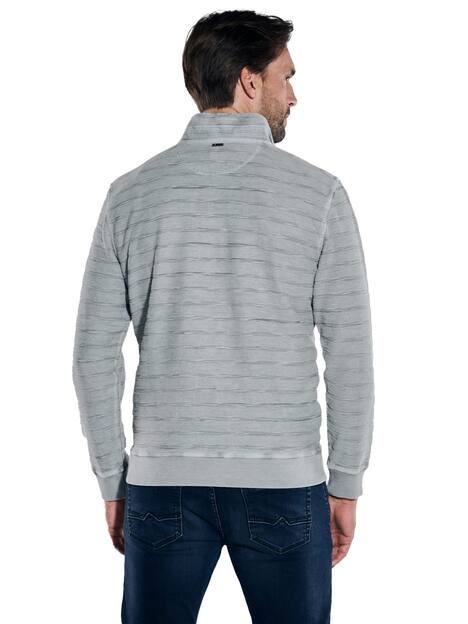 engbers Herren Sweatshirt strukturiert , Grau