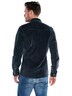 Herren Sportives Overshirt aus softer Velvet-Ware , Indigoblau