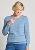 Baumwollpullover mit Zick-Zack-Muster
