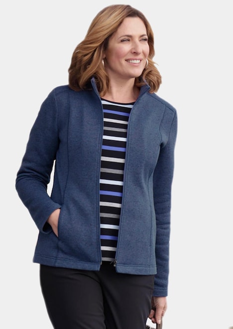 Kuschelweiche Strickfleece-Jacke